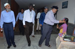 Leave from hall